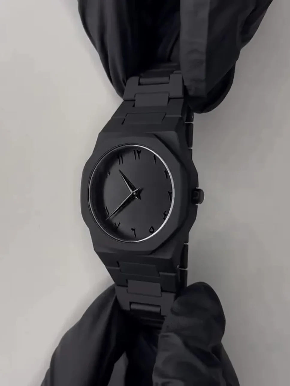 Aura Black Arabic Dial Watch